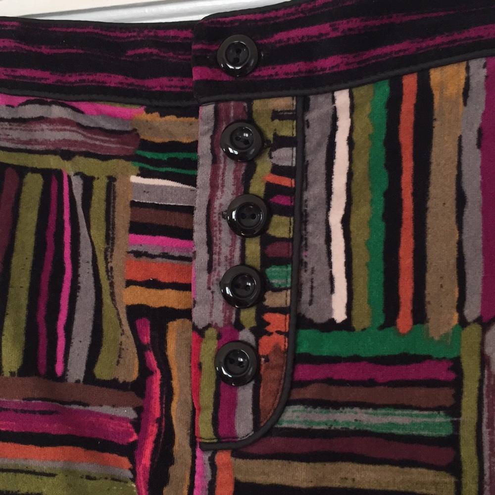 Anthropologie velvet patterned skirt!. - Picture 2 of 4